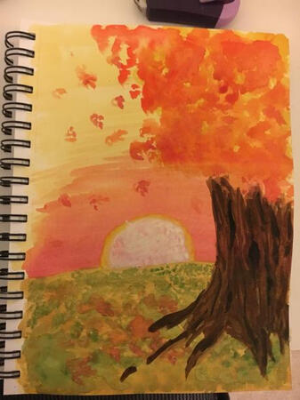 watercolor fall